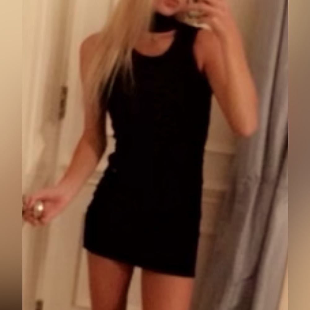 Caren forbes black choker dress